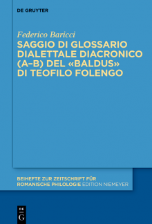 Saggio di glossario dialettale diacronico (A–B) del «Baldus» di Teofilo Folengo - Humanitas