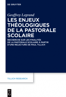 enjeux théologiques de la pastorale scolaire: Recherche sur les finalités de la pastorale scolaire à partir d’une relecture de Paul Tillich - Humanitas