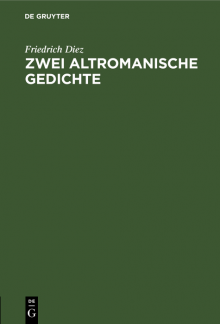 Zwei altromanische Gedichte - Humanitas