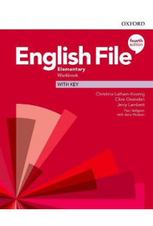 English File Elementary Workbook  with key (pratybos su atsakymais, 4th. edition) - Humanitas