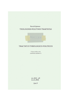 Teologinis-politinis traktatasTractatus theologico-politicus - Humanitas