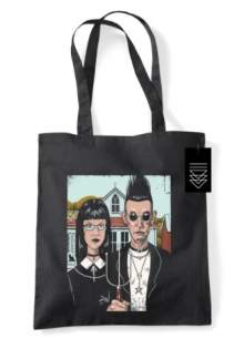 American Goth Black Tote Bag - Humanitas