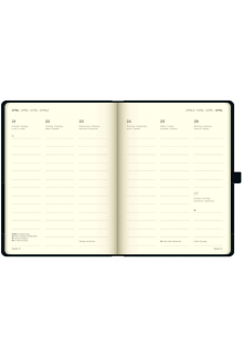 Cool Diary Black 2025 16x22 darbo kalendorius su guma - Humanitas