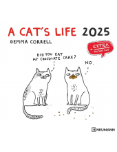 A Cat's Life 2025 30x30 sieninis kalendorius - Humanitas