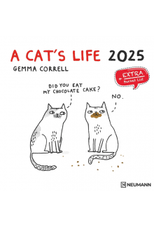 A Cat's Life 2025 30x30 sieninis kalendorius - Humanitas