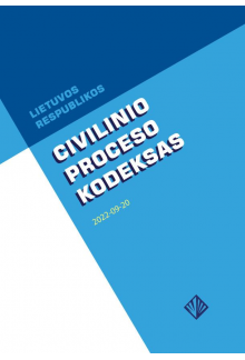 Lietuvos Respublikos civilinio proceso kodeksas (2022-09-20) - Humanitas