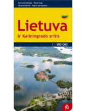 Lietuva ir Kaliningrado sritis kelių žemėlapis (2009) - Humanitas