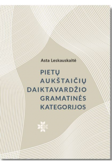 Pietų aukštaičių daiktavardžio gramatinės kategorijos - Humanitas