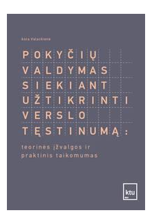 Pokyčių valdymas siekiant užtikrinti verslo tęstinumą: teori - Humanitas